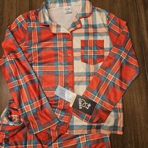 Art Class Vibrant Holiday Plaid Pajamas